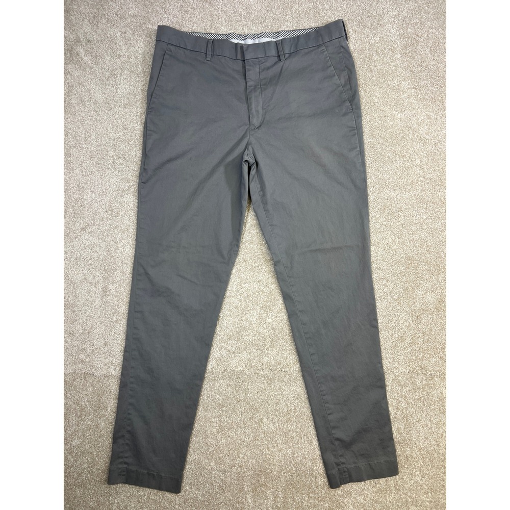 Express Performance Extra Slim Fit Stretch Chinos Mens Pants Gray‎ 34x34 *Read